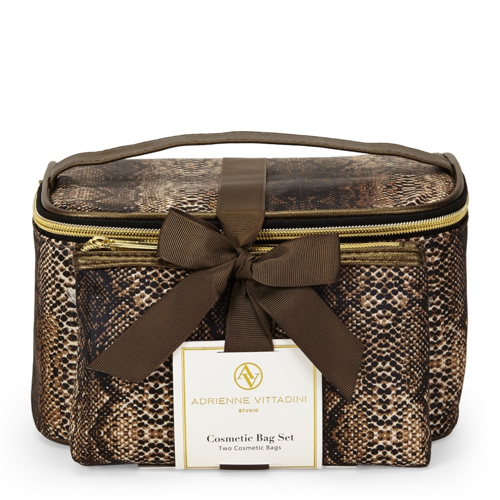 ADRIENNE VITTADINI STUDIO COSMETIC BAG SET - Picture 1 of 2